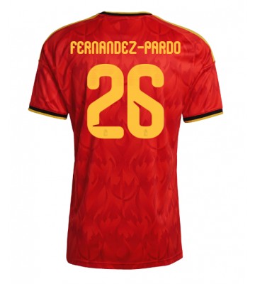 Belgien Matias Fernandez-Pardo #26 Hjemmebanetrøje VM 2026 Kortærmet